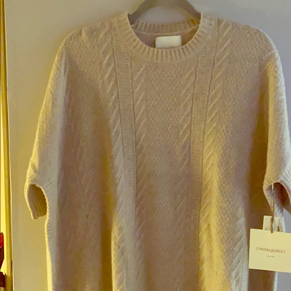 NWT CYNTHIA ROWLEY MED SWEATER CASHMERE